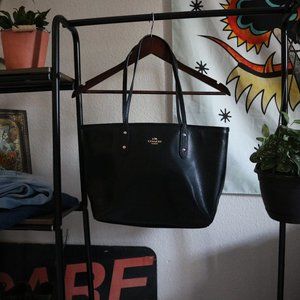 Leather Black Authentic Coach Handbag Purse